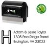 PSI Pre-Inked Hollow Initial Address Stamper