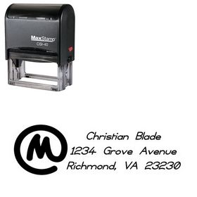 Self-Inking Copyright Violations Customized Address Stamper