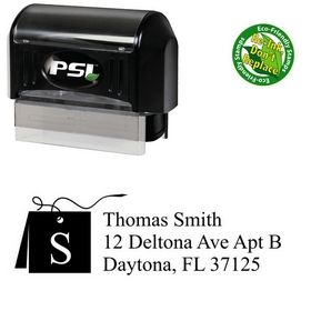 PSI Pre-Ink Card Times New Roman Initial Address Stamper