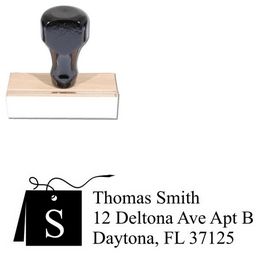 Card Times New Roman Initial Address Stamper