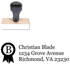 Ribbon Georgia Return Address Ink Stamp