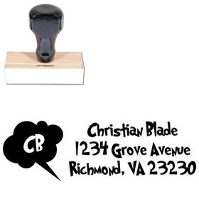 Grinched Address Rubber Stamp