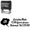 Self Ink Grinched Address Rubber Stamp
