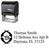 Self Inking Initial New Roman Creative Address Rubber Stamp