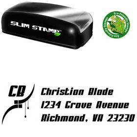 Slim Pre-Inked My Puma Customized Address Rubber Stamp
