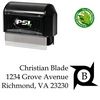 PSI Pre-Inked Initial Book Antiqua Monogrammed Address Rubber Stamp