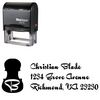 Self Inking Quigley Wiggly Personal Address Rubber Stamp