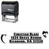 Self-Ink Shadow Tag Personalized Address Rubber Stamp