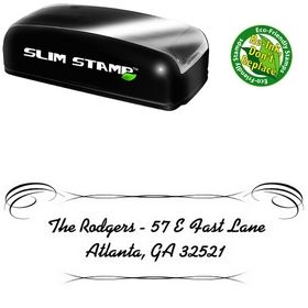 Slim Pre-Ink Alako Custom Address Stamp