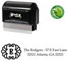 PSI Pre-Ink Initial Palatino Custom Address Stamper