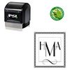 PSI Pre Inked Parisian Custom Made Monogrammed Rubber Stamp