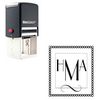 Self Inking Parisian Custom Made Monogrammed Rubber Stamp