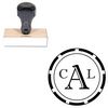 Imprint Shadow Custom Round Monogram Stamp