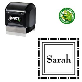 PSI Pre Ink Bernhard Mod Custom Made Square Monogram Stamp