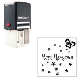 Self-Inking Jandles Personal Monogrammed Rubber Stamp