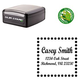 Compact Script Bold Personalized Monogram Address Stamp