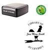 Slim Round Rooster Library Stamp
