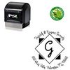 PSI Pre-Ink Jandles Personalized Monogram Rubber Stamp