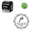PSI Pre Ink Rage Italic Personalized Monogramed Stamp