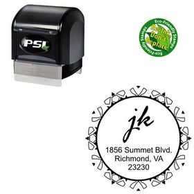 PSI Pre Ink Rage Italic Personalized Monogramed Stamp