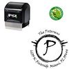 Pre Inked Viner Hand Personal Rubber Initial Stamp