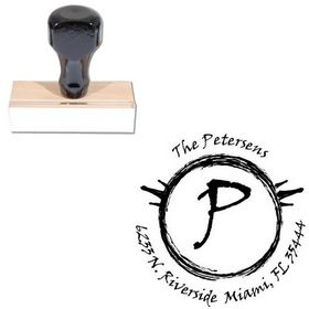 Viner Hand Personal Rubber Initial Stamp