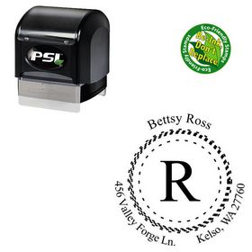 PSI Pre-Inked Mongolian Baiti Customized Monogram Stamp