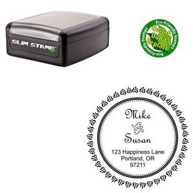 Compact French Script Personalized Monogramed Stamps