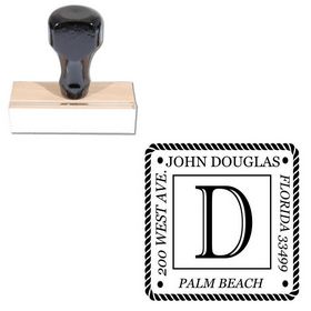 Imprint Shadow Customized Rubber Initial Stamp