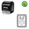 PSI French Script Customized Monogramed Stamp