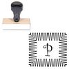 Curlz Custom Initial Rubber Stamp