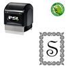 PSI Pre-Ink French Script Personalized Monogrammed Stamp