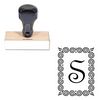 French Script Personalized Monogrammed Stamp