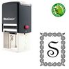 Self Inking French Script Personalized Monogrammed Stamp