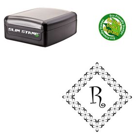 Portable Curlz Initial Rubber Stamp