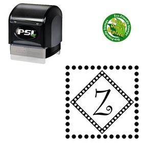 Pre-Ink Curlz Personal Initial Address Stamp
