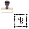 Curlz Customized Initial Rubber Stamp