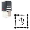 Self Inking Curlz Customized Initial Rubber Stamp