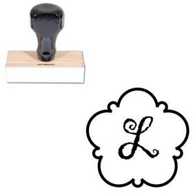 Gigi Personalized Round Rubber Stamp