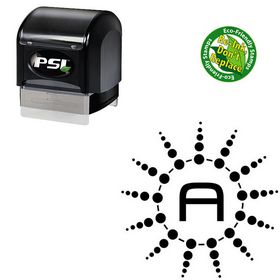 PSI Pre-Ink MetroDF Customized Initials Stamp