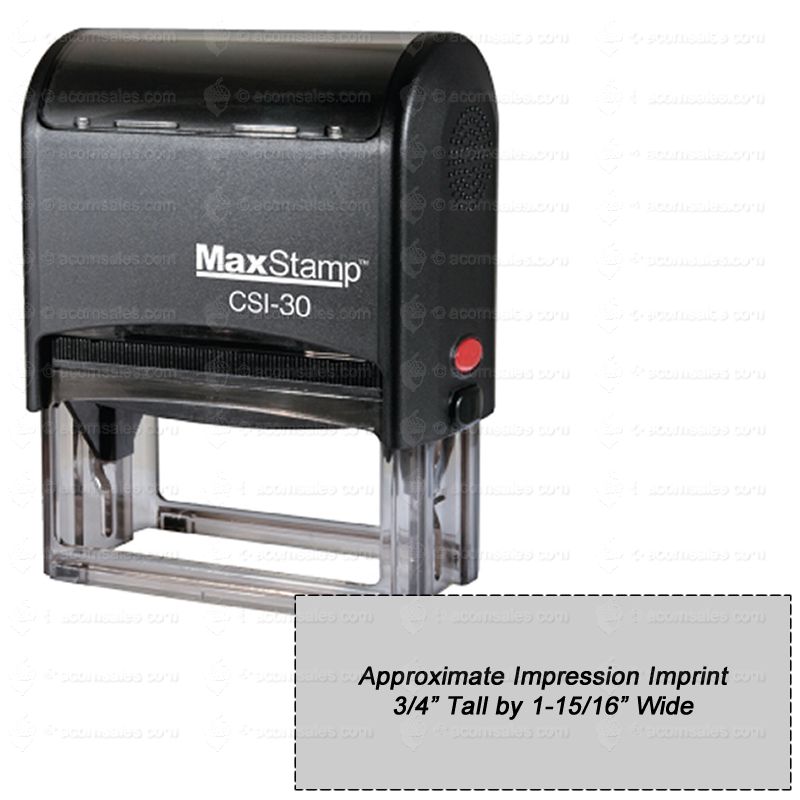 Self Inking Stamp M30 - Stamp Size 3/4 x 1-15/16