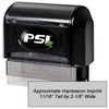 PSI1854 Pre Inked Stamp 11/16 x 2-1/8