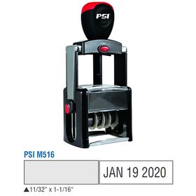 PSI Self-Inking & Local Dater 11/32 x 1-16