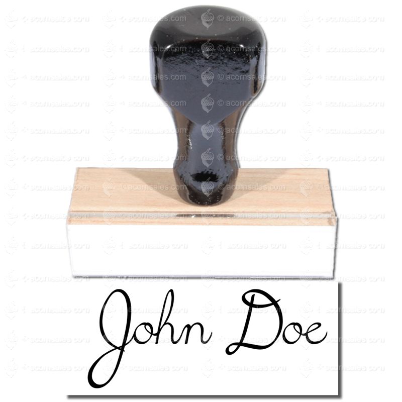 Signature Stamp - Customizable Signature Stamp - Personalized Wooden Hand  Stamp Signature Stamps
