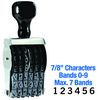 Regular Line Number Stamp 7/8 Character Size