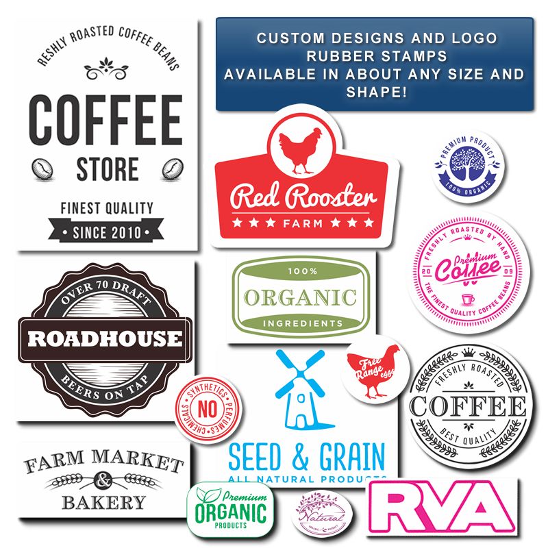 Custom Logo Stamper Marketing Rubber Stamp Business Logo Stamp
