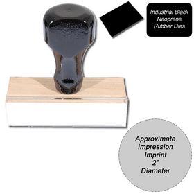Regular Black Neoprene Rubber Stamp Size 2 Diameter