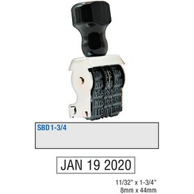 Single Bridge Date Stamp Size 11/32 x 1-3/4