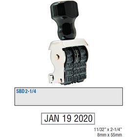 Single Bridge Date Stamp Size 11/32 x 2-1/4