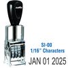 Self Inking Date Stamp 1/16 Characters